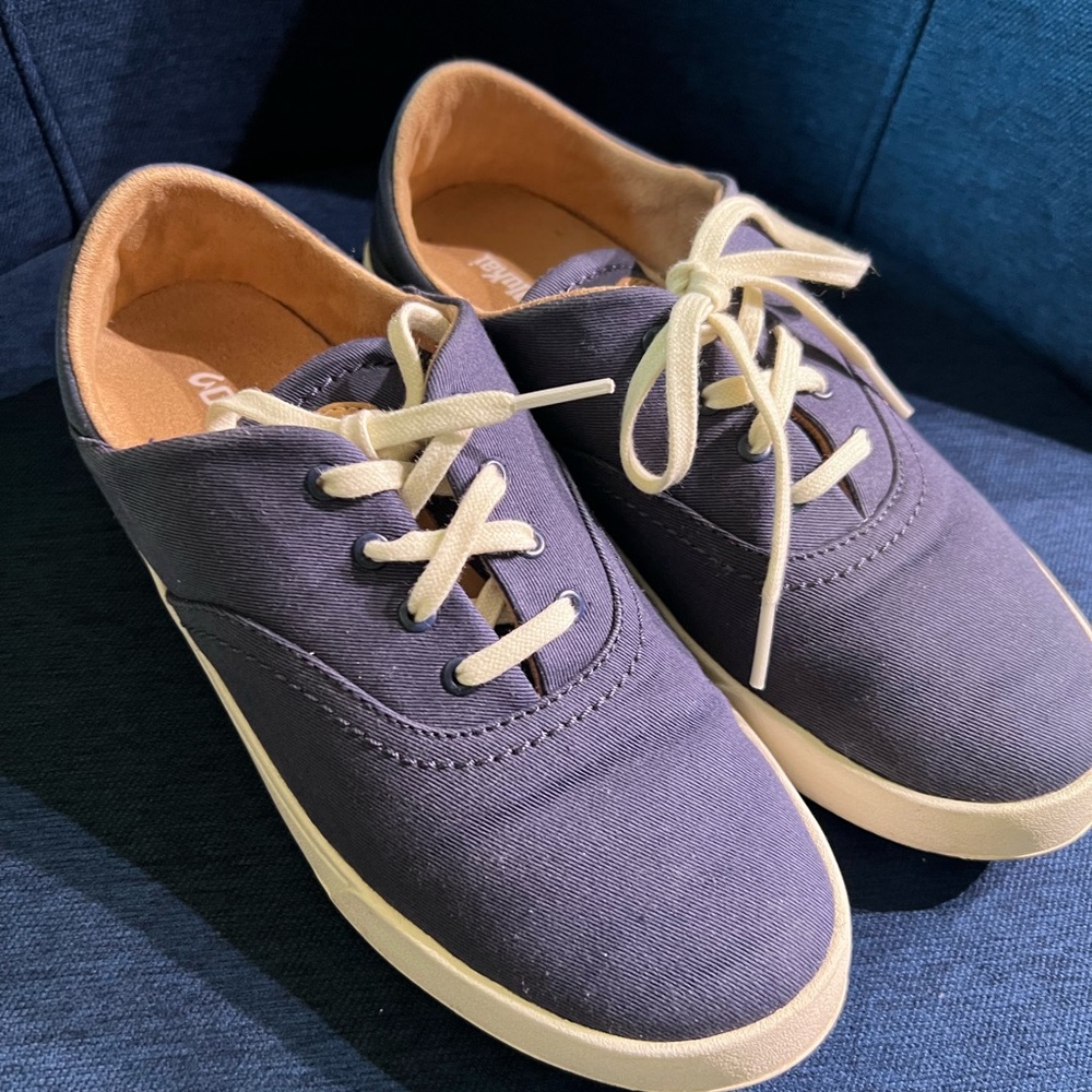 OluKai Komi Navy Blue Canvas Sneakers